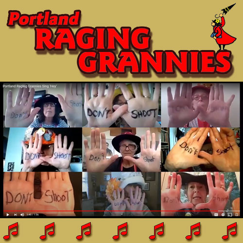 Portland Raging Grannies Sing ‘Hey’