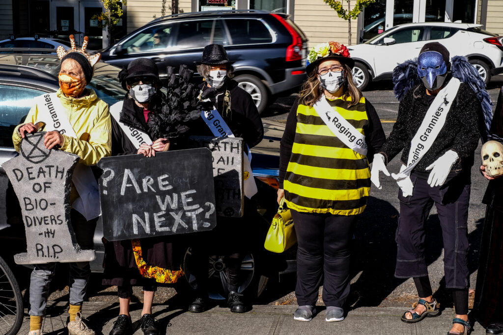 XR Halloween Protest, October 31, 2020 (Credit: K. Kendall)